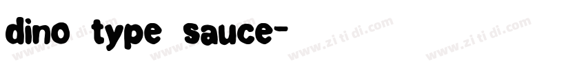 dino type sauce字体转换